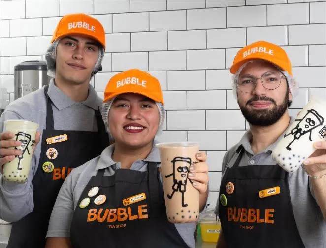 Equipo Bubble Tea Shop con bebidas