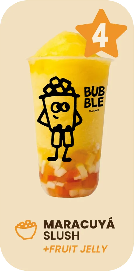 Puesto 4 del Top 10: Maracuyá Slush con Fruit jelly